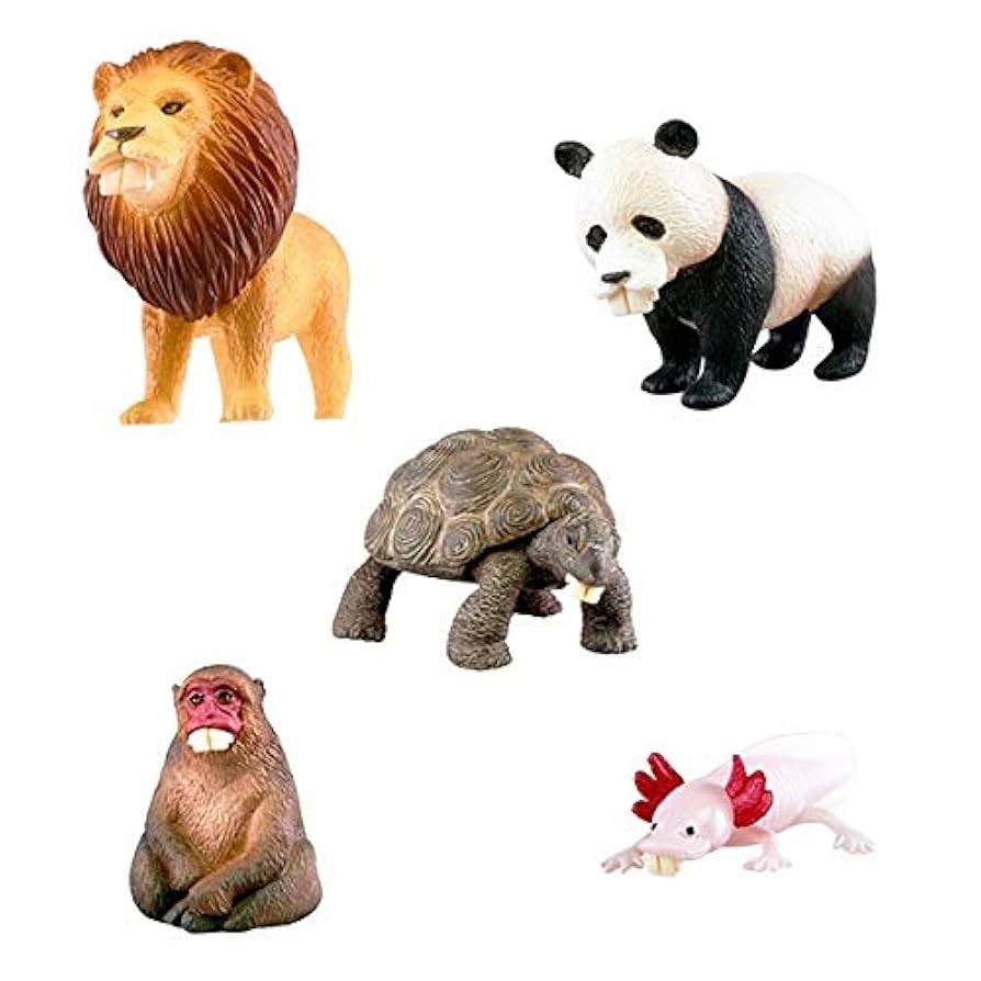 Amazon | DEPPAANIMALS 全5種 セット ライオン パンダ 亀 猿